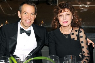 Jeff Koons and Susan Sarandon