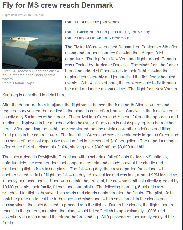 Examiner, U.S. on Fly for MS